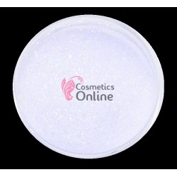 Decor pentru unghii NADP023DD de 8g sclipici Alb cu reflexii Blue - extra fin